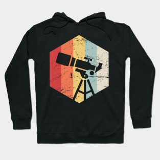 Retro 70s Space Telescope Icon Hoodie